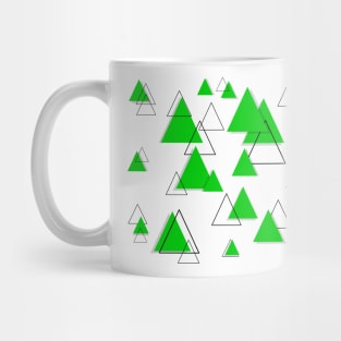 Triangle Geometric light green Mug